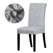 Spandex color gris silla Slipcovers estiramiento extraíble comedor asiento de la silla cubre Hotel banquete asiento cubre housse de chaise ali-72915708